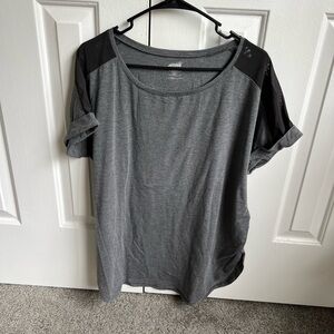 Avia Charcoal and Black Short Sleeve Tee